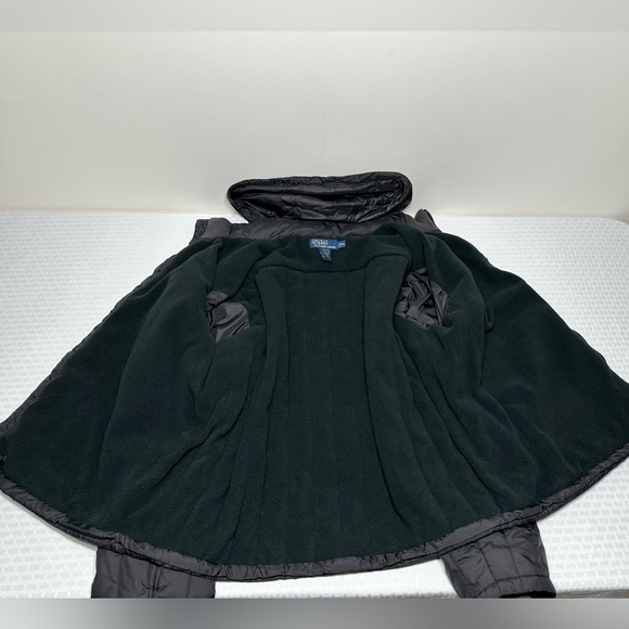 Vtg POLO Ralph Lauren Puffer Bomber Jacket Men's XL Black Quilted Lined Chore - Picture 8 of 11